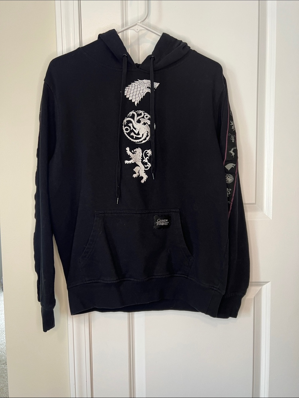 HBO Game of Thrones Black Sigil Hoodie - White Sigils